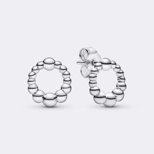 Pandora Beaded Circle Stud Earrings